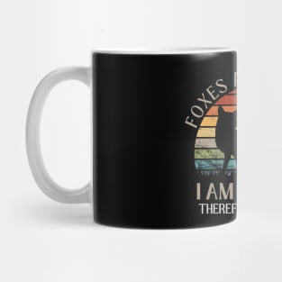 Foxes Are Awesome. I am Awesome Therefore I am a Fox Funny Fox Shirt Mug